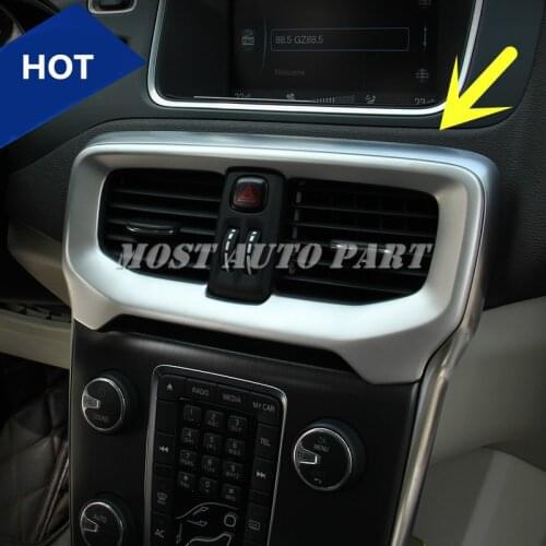 Interior Centre Console Air Vent Outlet Trim Cover 1pcs For VOLVO V40 2012-2019 Car accesories interior Car decoration