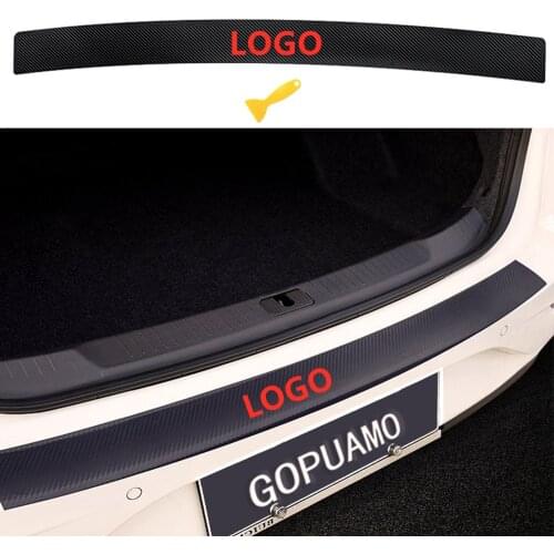 For LADA Vesta Auto Rear Bumper Stickers Carbon Fiber Protector Car Trunk Guard Plate Film Auto Sill Pedals Cover Accessories