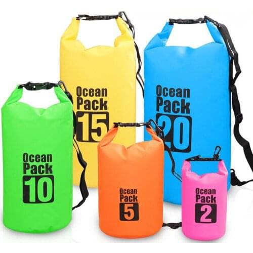 10/20L Portable Waterproof Backpack Camping Hiking Kayaking Swimming Bags River Trekking Bags Drifting Doulder Bags