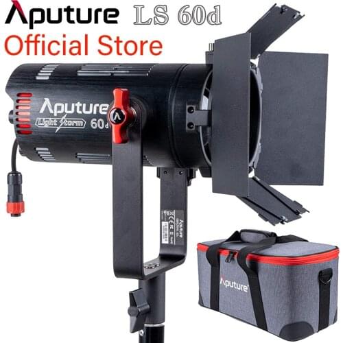 Aputure Light Storm 60D 60W Photography Lighting Daylight-Balanced Adjustable LED Video Light IP54 APP Control with Barn Doors