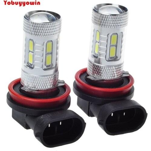 Free Shipping 2PCS /Lot 11W Samsung Led Chip 5630 5730 LED H8 PGJ19-2 Car Foglight Driving Turning Lamp Bulb Light Super White