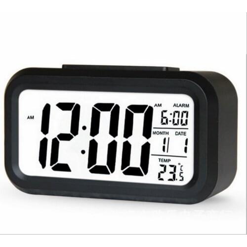 Hot Sale LED Digital Alarm Clock Backlight Snooze Mute Calendar Desktop Electronic Bcaklight Table clocks Desktop clock