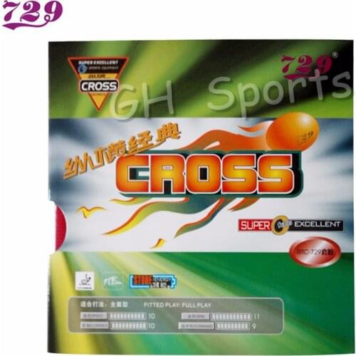 729 Friendship RITC CROSS Classic Table Tennis Rubber Pips-In With Sponge Ping Pong Rubber