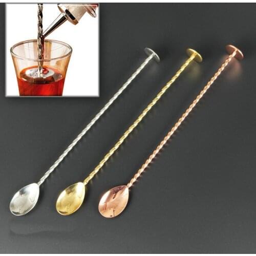 28CM American bar metal spoon stirring spoons barspoons bartender magic coffee spoon