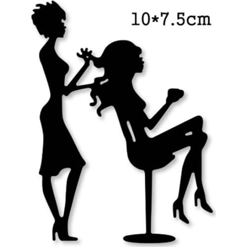 Metal Cutting Dies women Blow hair 2020 New Crafts Stencil For DIY Scrapbooking Paper/photo Cards Embossing Die