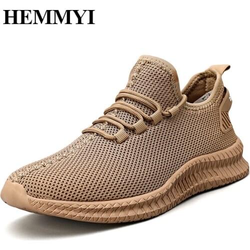 Mens Sports Running Shoes Outdoor Mens Leisure Breathable Mesh Non-slip Jogging White Sneakers Shoes Large Size 39-47
