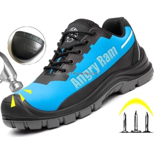 New Safety Shoes Men Women Work Safety Boots Waterproof Anti-smash Puncture Proof Protective Shoes Steel Toe Work Shoes Unisex