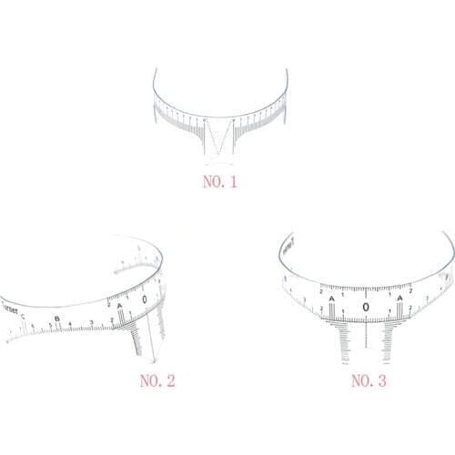 Soft KMC Positioning Ruler Permanent Makeup Tattoo Eyebrow Microblading Measuring Tool For Permanent Makeup Marker