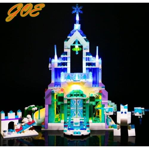 Led Light Set For 41148 Snow World Compatible With 25002 Elsas Magical Ice Palace Castle Building Blocks Toys (Only LED light)