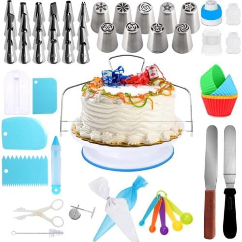 68 PCS Russian Icing Piping Nozzles Set Pastry Tips DIY Cake Decorating Baking Tool Dessert Decorators Cake Decorating Tips