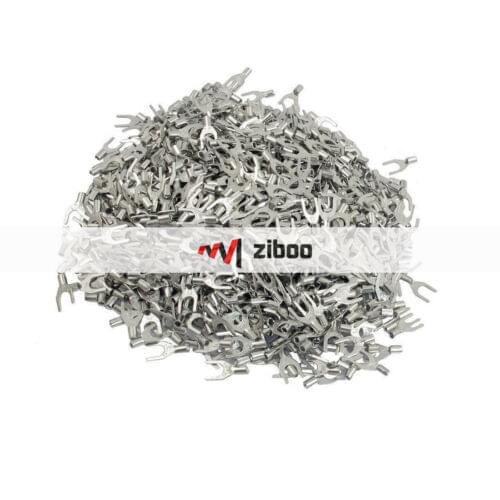 1000 Pcs SNB2-3.2 AWG 16-14 Non Insulated Fork Terminals Connectors