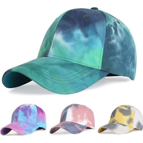 New fashion Tie dye cap outdoor sun hat cap summer for man and woman easiest for match baseball hat