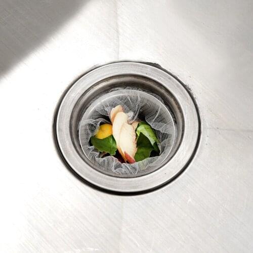 New 30/100pcs Sink Filter Mesh Kitchen Trash Bag Prevent The Sink From Clogging Filter Bag For Bathroom Strainer Rubbish Bag