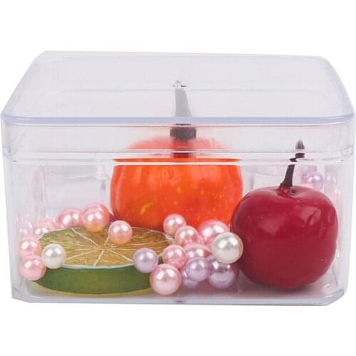 New Hot Transparent Plastic Candy Box Biscuits Cookies Packing Box Party Treat Boxes Square Gift Container 10.5*10.5*5.5cm