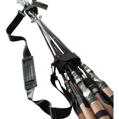 120cm Fishing Rod Carry Strap Sling Strap Adjustable Shoulder Strap Travel Tackle Holder