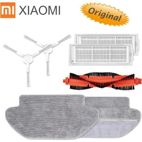 Original XIAOMI MIJIA Sweeping Mopping Robot Vacuum Cleaner STYJ02YM Spare Part Side Brush HEPA Filter Main brush Mop Water Tank