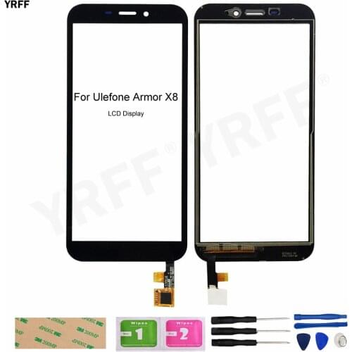 Touch Screens For Ulefone Armor X8 Touch Digitizer 5.7'' Panel Lens Sensor Phone Repair Parts Free Shipping