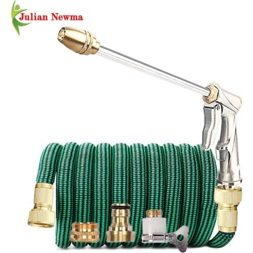 16FT-150FT Expandable Magic Garden Hose Water Gun High-Pressure Car Wash Hose Pipe Spray Water Jet Flexible Home Garden Cleaning
