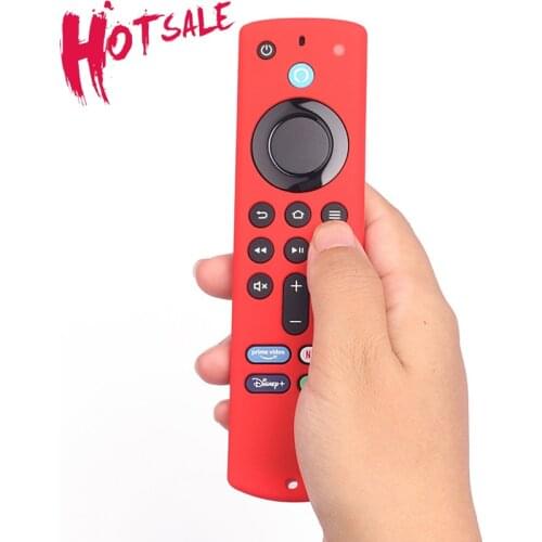 Case For Alexa Voice Remote 3rd Gen Anti Slip Shock Proof Silicone Cover For Alexa Voice Fire TV Stick 2021 Remote Control