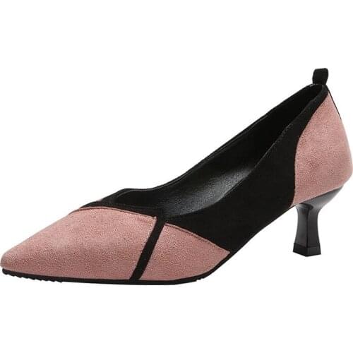 2020 Women Classic Pumps 7cm Sexy Stilettos Ladies Pointed Toe High Heels Mixed Colors Ladies Shoes Slip-On Pumps Women Shoes