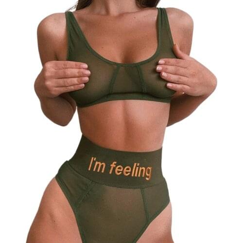 Woman 2pcs Mesh Suit Letter embroidery Sleeveless Crop Vest+High Waist Shorts Tracksuit S-L 3Color 23473