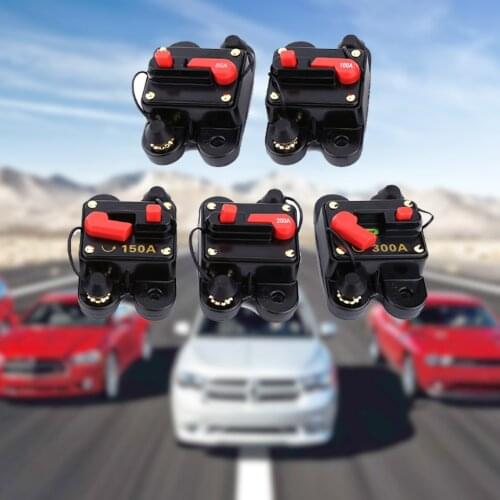 12V 24V Circuit breaker DC 80A 100A 150A 200A 300A Home Solar System IP67 Waterproof Car Circuit Breaker Reset Fuse Inverter