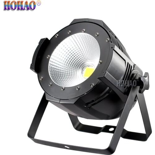 Stage Light 100W Led Cob Par Lights 2IN1 Cool /Warm White 4CH DMX512 Par64 Can For TV School Performance 2Year Warranty