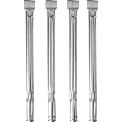 4x BBQ Gas Grill Barbecue Replacement Parts Tube Stainless Steel Burners Pipes Portable Barbecue Outdoor Camping