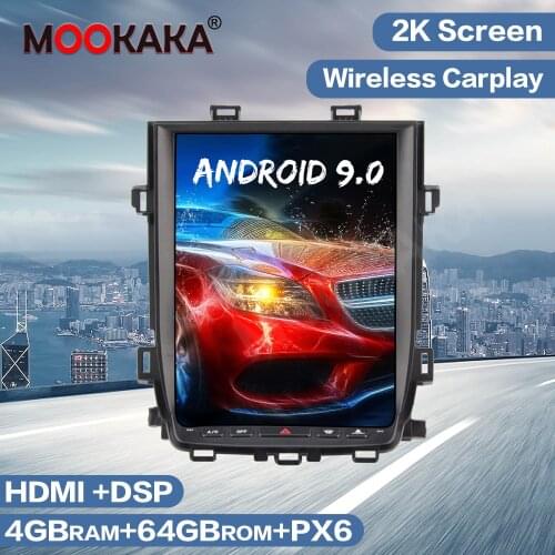 Tesla Style Android 9 64GB Car Multimedia Player Radio For Toyota Alphard 2008-2015 GPS Navigation Auto Stereo Head Unit Carplay