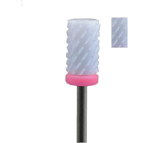 White Ceramic Nail Drill Bit - Small Barrel Bit 3XC