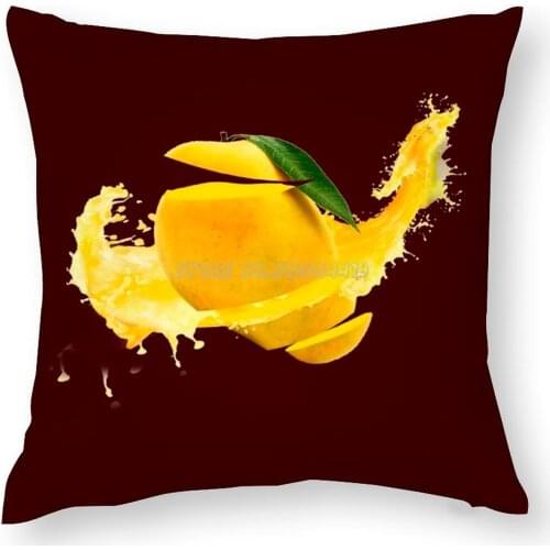 Pillow Case Custom Sofa Decorative Pillow Cases Living Room Multi-size Booster Fruit Lover Fruits Fruit Wall Wall And Fruit Fru