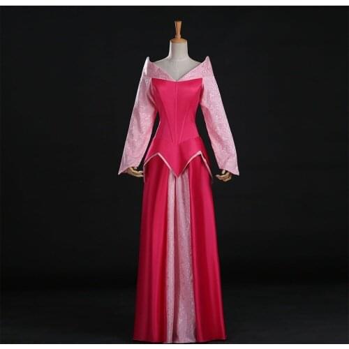 Cosplaydiy Sleeping Beauty Cosplay Costume Aurora Red Version Dress For Women Dress Custom Made L320