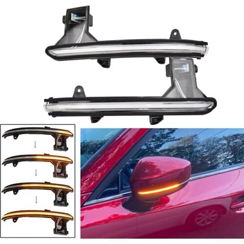 Dynamic Blinker For Mazda CX-5 CX5 KF 2017 2018 CX-8 CX-9 CX9 LED Turn Signal Light Side Mirror Repeater Indicator