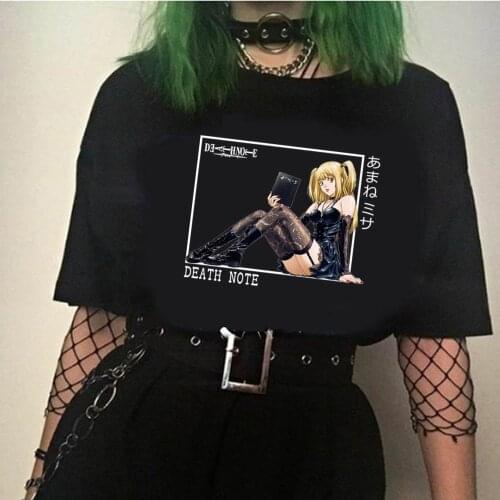 DEATH NOTE Cosplay Funny Misa Amane T-Shirt Men Women Manga Fashion Short Sleeve Summer T Shirt