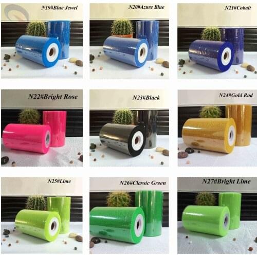 6"x 100 Yards Nylon Tulle Rolls 100 Yards Banquet Tulle Roll Spool Tutu DIY Craft Material Wedding Party Supplies 40 Colors