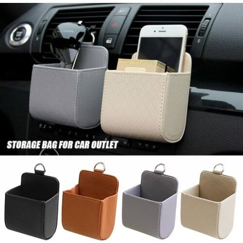Mini Storage Bag for Cars Vehicle Air Vent Hanging Bag Storage Box Case B88