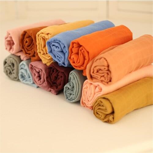 Muslin Bamboo Baby Blanket 120*120cm Soft Newborn 2 Layers Bath Gauze Towel Infant Swaddle Wrap Sleepsack Stroller Cover