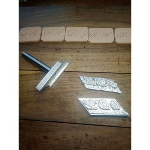 Pattern font letter set for couple name abbreviations Hand-work carving punches stamp craft with leather carving tools