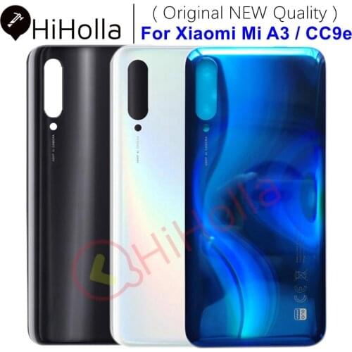 Original NEW For Xiaomi Mi A3 Battery Cover Back Glass Panel Rear Housing Door Phone Case For Xiaomi Mi CC9e A3 Battery Cover