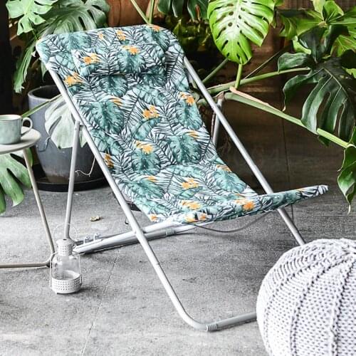 Outdoor Deck Chair Dual-use Lunch Break Single Leisure Modern Minimalist Backrest Portable Small Home Nap Chair