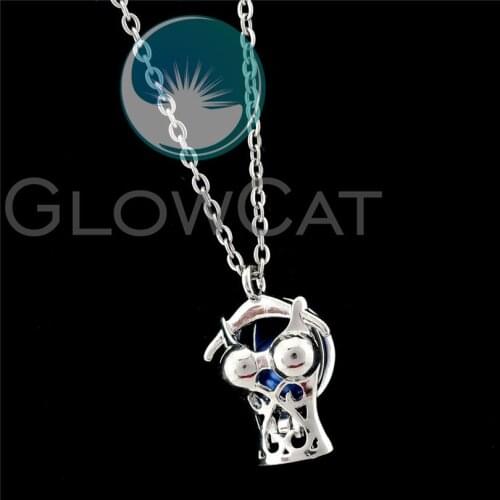 R-K961 Camisoles Vest Shape Beads Cage Pendant Essential Oil Diffuser Aroma Pearl Cage Locket Necklace