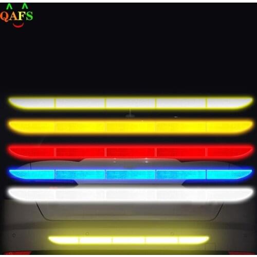 5pcs Car Reflectante Reflector Sticker Car Body Trunk Exterior Auto Accessories Reflective Tape Reflex Exterior Warning