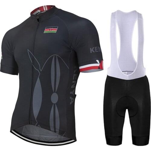Kenya New Outdoor Men Cycling Set Bike Road Mountain Race Bike Set Racing Clothing Short 9D Gel Breathable Customized ciclismo