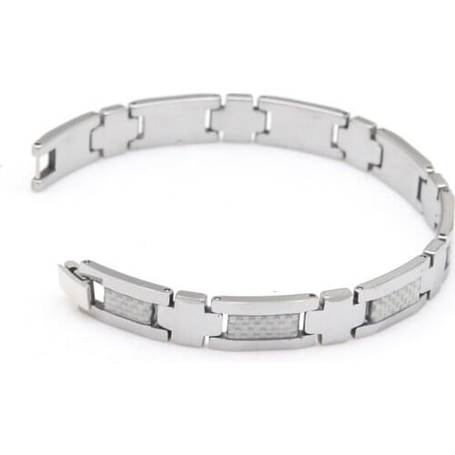 Tungsten carbide Young Mans Jewelry Noble Bracelet Tungsten Bracelet For Men Length 21cm Width 1cm Weight 60g