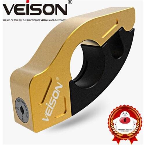 VEISON Motorcycle Lock Alarm Aluminum Alloy Electric Scooter Handlebar Brake Handle Electric Motorcycle Alarme Moto Bicycle Lock