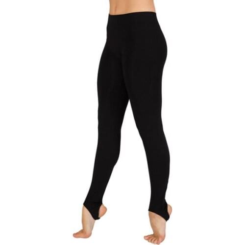 Speerise Women Skinny Stirrup Legging Spandex Black Ballet Dance Gymnastics Leggings