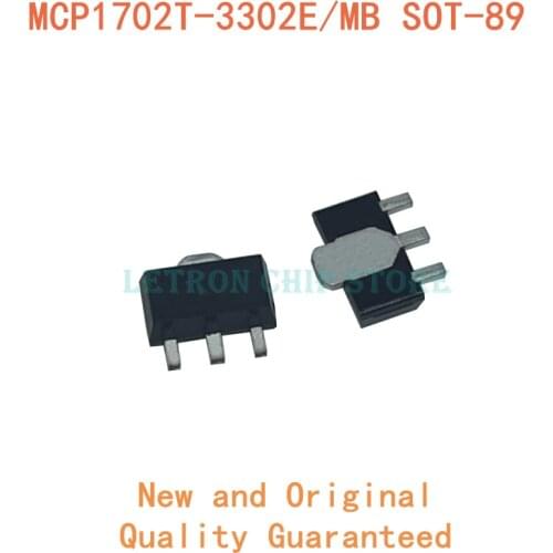 10PCS MCP1702T-3302E/MB SOT89 MCP1702T SOT-89 new and original IC Chipset