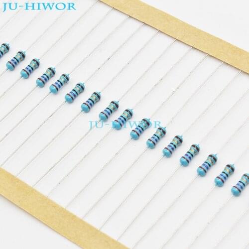 1000pcs/lot) 22 27 30 33 36 ohm ohms 1/4W Watt 0.25W 1% Metal Film Resistor Resistors
