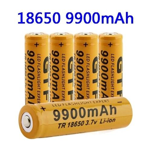 18650 Battery lithium rechargeable battery 9900mAh lithium battery 3.7 V for bright flashlight toy rechargeable Battery