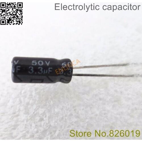 50V 3.3UF 4*7 high frequency low impedance aluminum electrolytic capacitor 3.3uf 50V 20